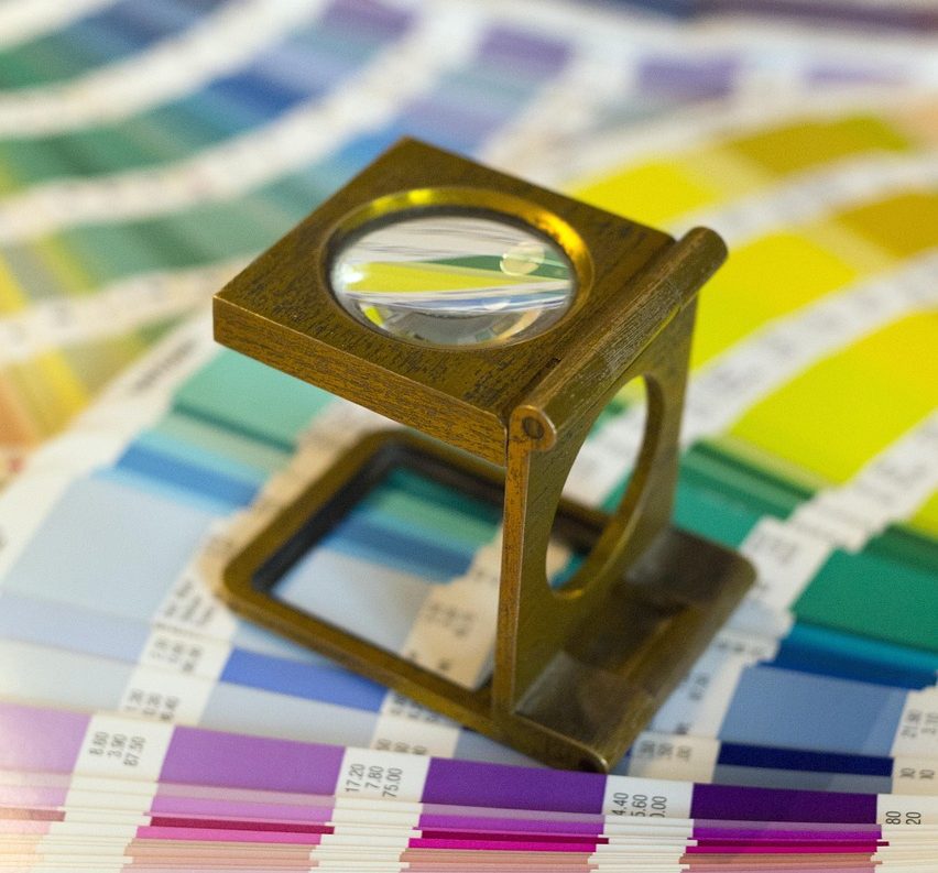 color chart, magnifying glass, printer, printing press, color, pantone, pantonier, cmyk, printer, printer, printer, printing press, printing press, printing press, printing press, printing press, pantone, cmyk